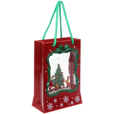 Сувенир с подсветкой «Елочка нарядная» 16.6*8.6*23 см, микс (питание от USB и батареек)