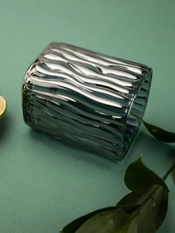 Набор бокалов под дерево 200 мл. 6 шт. черные