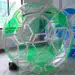 Аттракцион Водный шар ПВХ «Футбольный мяч Зеленый», 2*2*2 м