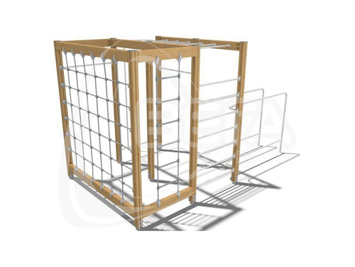 Игровой комплекс Цитрин (брус цвета дуб)