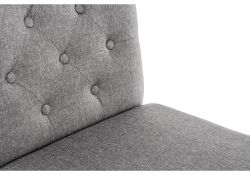 Стул Menson white / fabric pebble