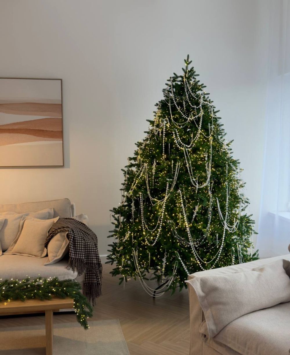 Ель искусственная «Лесная красавица» (Литая хвоя) 215 см / 2,15 м