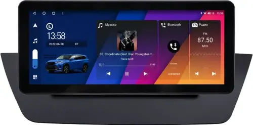 Магнитола для BMW X1 (E84) 2009-2014 - Canbox H-Line 3100 монитор 12.3" QLED в стиле Audi на Android 10, Быстрая, ТОП-процессор, CarPlay, 4G SIM-слот