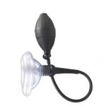 Вакуумный массажер вагинальный Lovetoy (Цвет: черный с прозрачным)