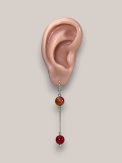 Серьги минимализм с палочкой