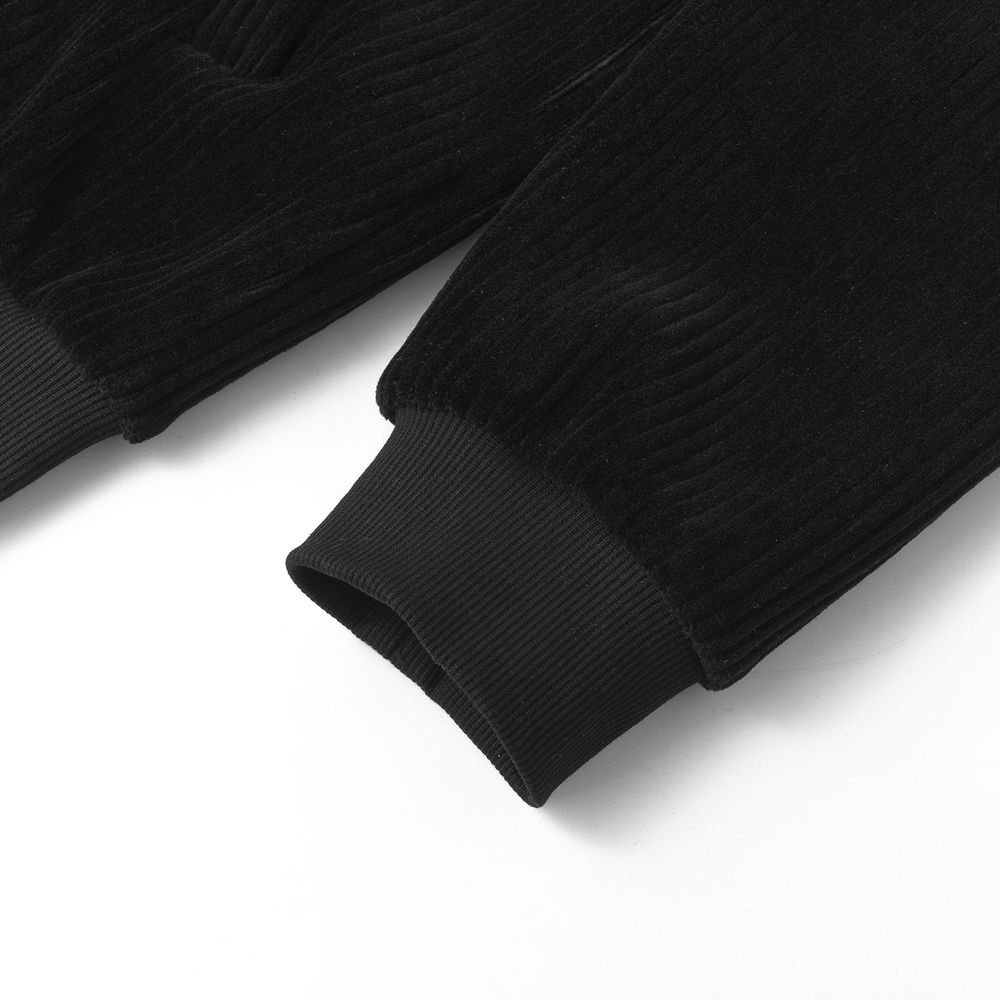 Толстовка Ymkashix Puff Zip велюровая черная