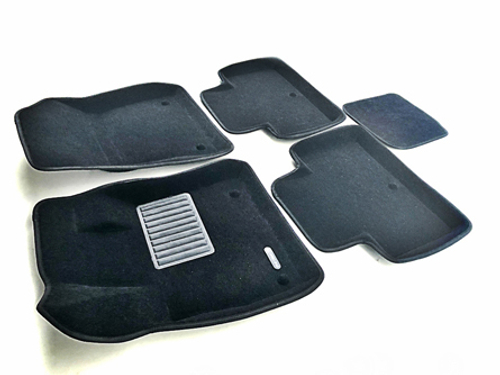 Коврики салона для INFINITI QX 50 (2018-) Euromat 3D Business черные. Арт. EMC3D-002804