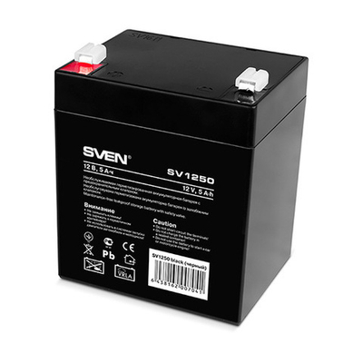 Батарея SVEN SV 1250 (12V 5Ah), напряжение 12В, емкость 5А*ч