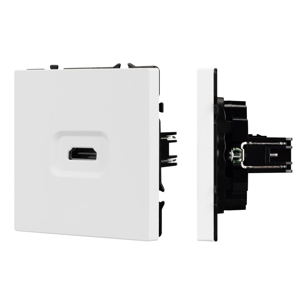 Механизм HDMI розетки SCT-NOBE-MHD1-SFPL-WH (Arlight, Белый кварц) 061846