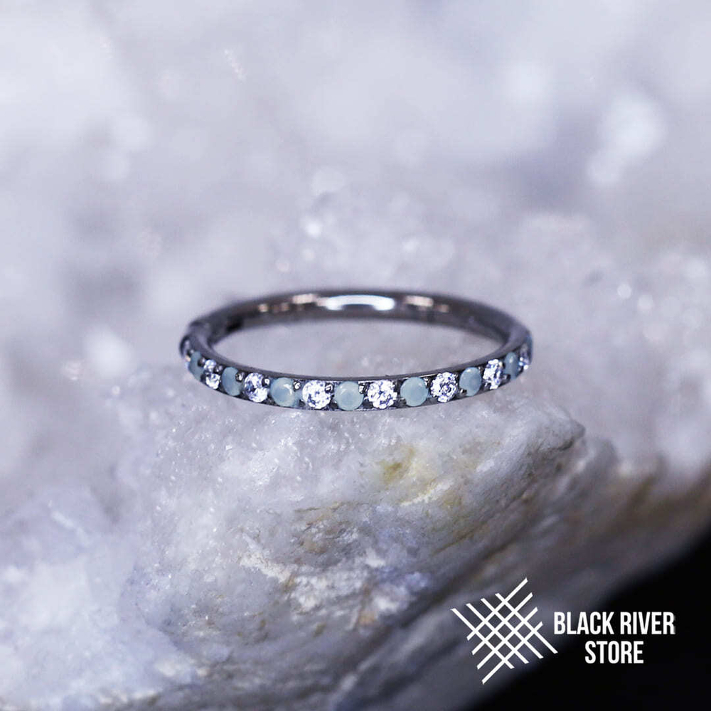 Кликер SJ 644 Twilight Crystal & Milky Light Blue 1.2мм