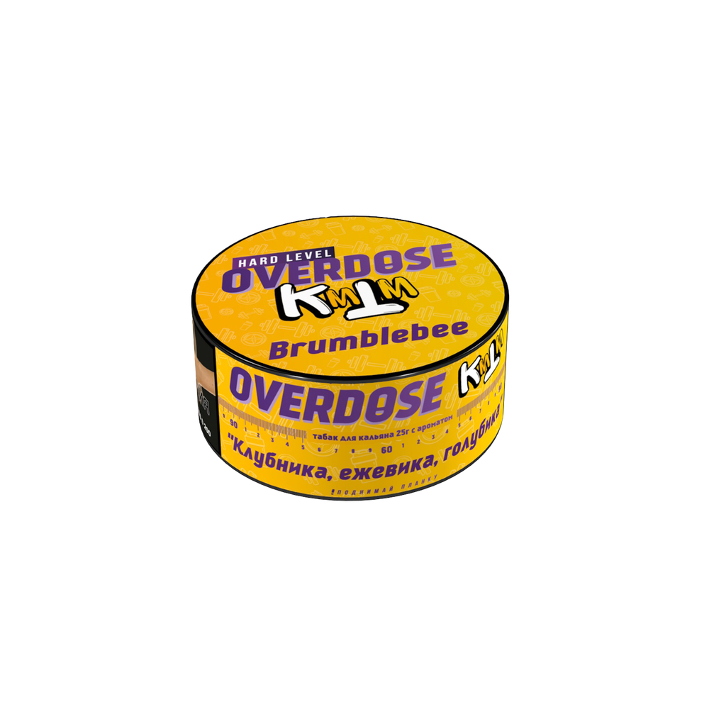 М. Табак для кальяна Overdose Brumblebee (Клубника, ежевика, голубика), 25 г