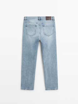 Massimo Dutti Джинсы прямого кроя, светло-голубой