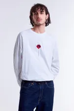 Лонгслив Гербарий Мак Белый