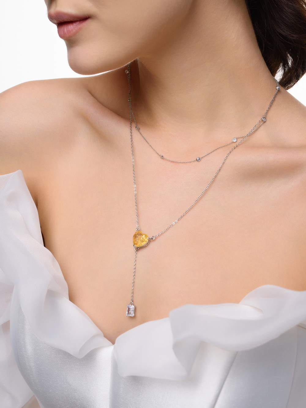 Сотуар "Yellow heart" Silver