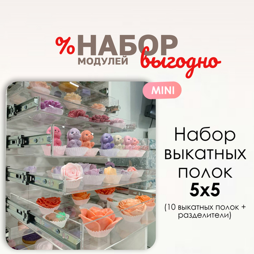 Набор выкатных полок "5х5" MINI