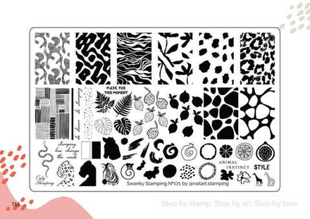 Пластина Swanky Stamping 171, большая 14,5*9,5см