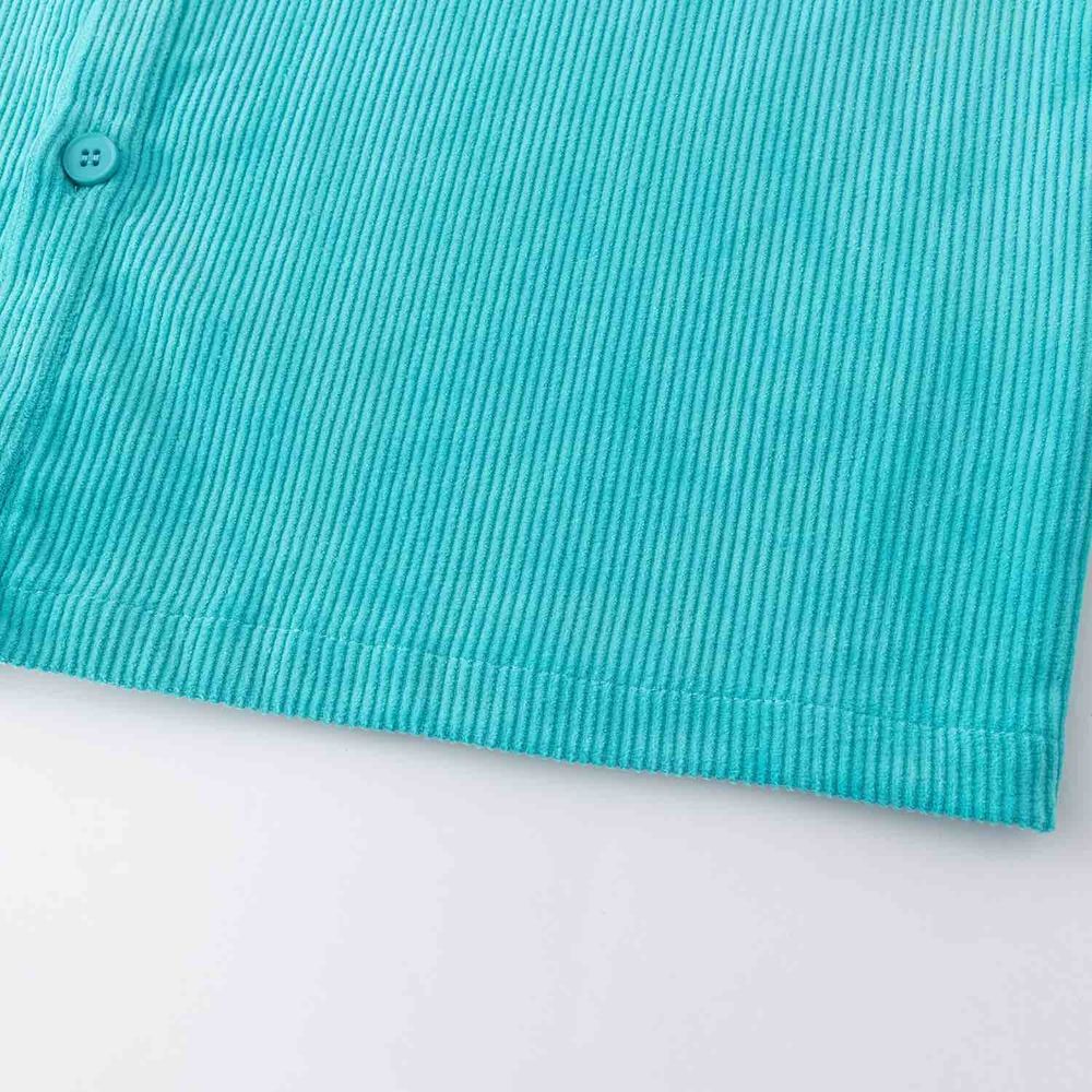 Рубашка Ymkashix Velvet Button бирюзовая