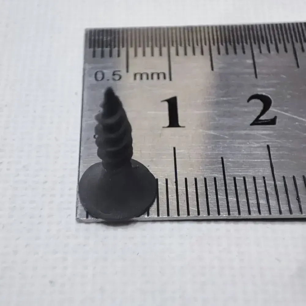 Шуруп - саморез 3,5*16мм универсальный - 50 штук (по металлу, дереву, гипсокартону) шлиц Ph-2 (цвет - черный)