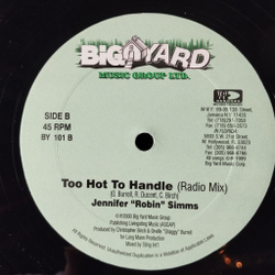Винтажная виниловая пластинка LP Jennifer Robin Simms Too Hot To Handle (USA 2000) 45 RPM