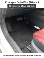 Передние автомобильные коврики ЭВА с бортами для Changan Eado Plus (20-н.в.)