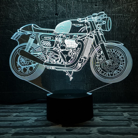 3Д-светильник "Мотоцикл Triumph"