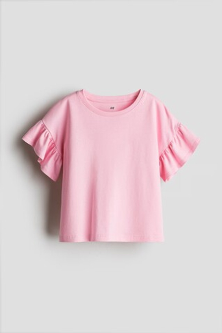 H&M Хлопковый топ, розовый