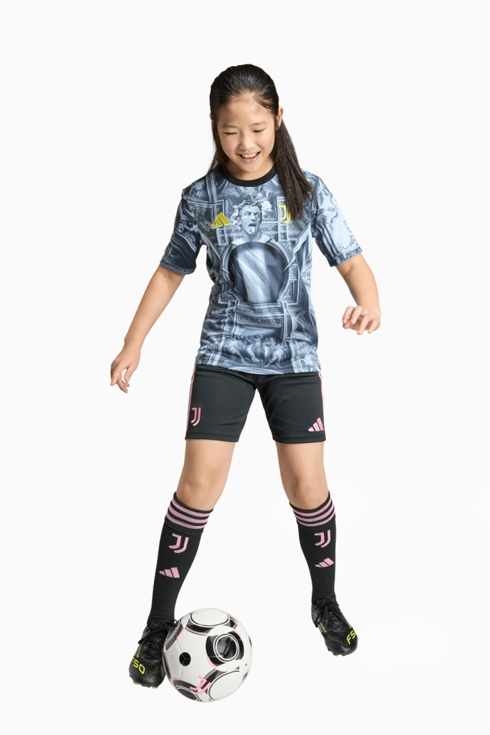 Футболка adidas Juventus FC 25/26 Pre-Match Junior - черный