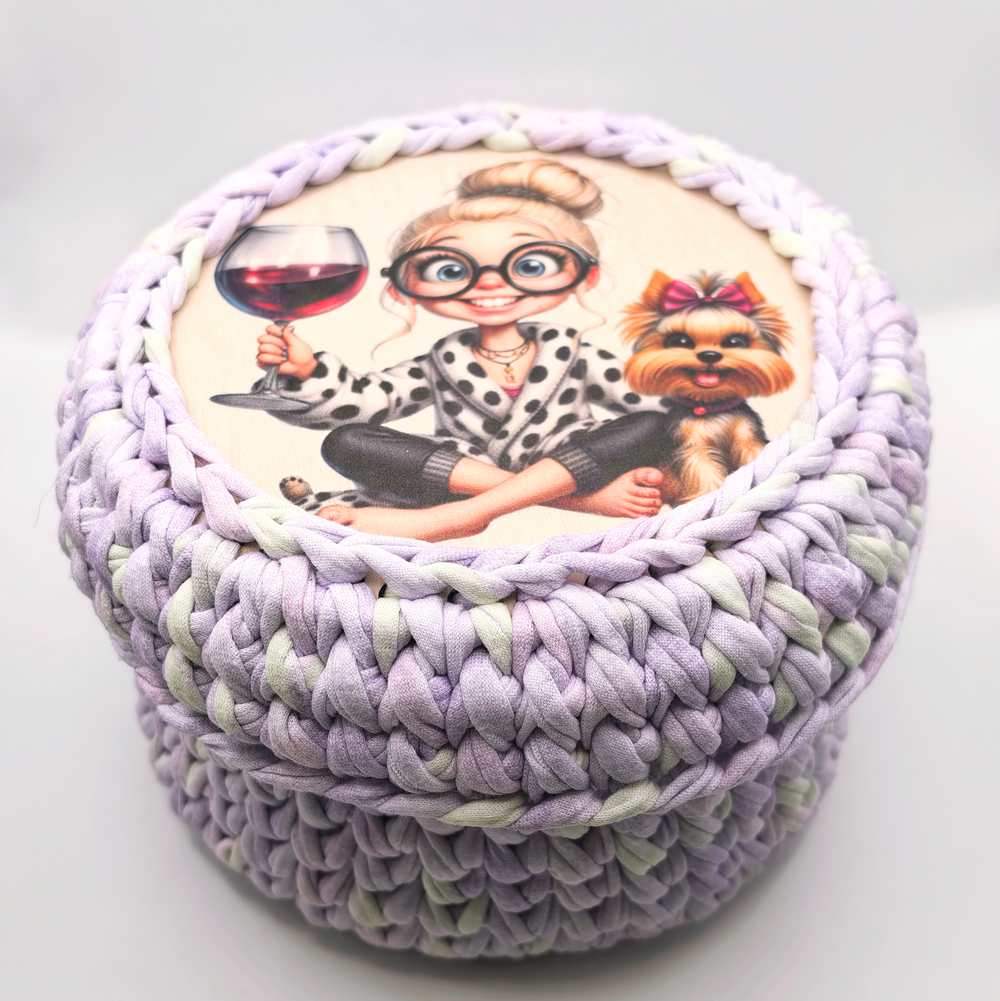 Корзинка вязаная " Милота"