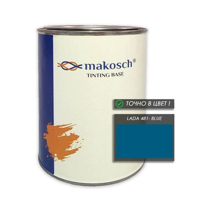 Автоэмаль makosch/LADA 481, Базовая эмаль, голубой, база, 800мл.