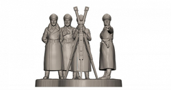 Немецкий штаб в зимней форме