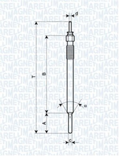 MAGNETI MARELLI - 062900088304-MAN - Glow Plug