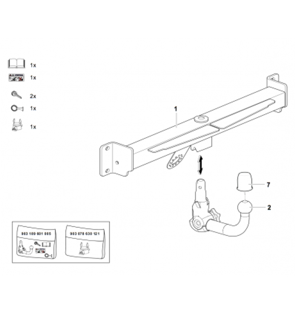 Фаркоп Westfalia 303304600001 BMW X3 2004-2010(паспорт и сертификат в комплекте)(без электрики)