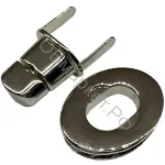 Замок для сумок E2821, светлый никель