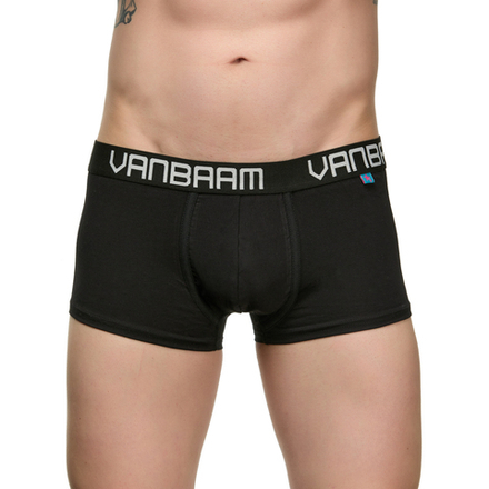 Мужские трусы хипсы черные Van Baam VB50057