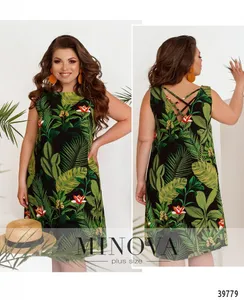 Платье 3153В-черный Minova