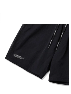 Шорты нейлоновые с сетчатыми полосками