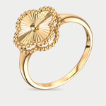 Женское кольцо из желтого золота 585 пробы без вставки (арт. 20-21-0000-10840)