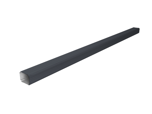 Труба гофрированная Vortex Lite 76х102х3000мм PE RAL 7024 мокрый асфальт