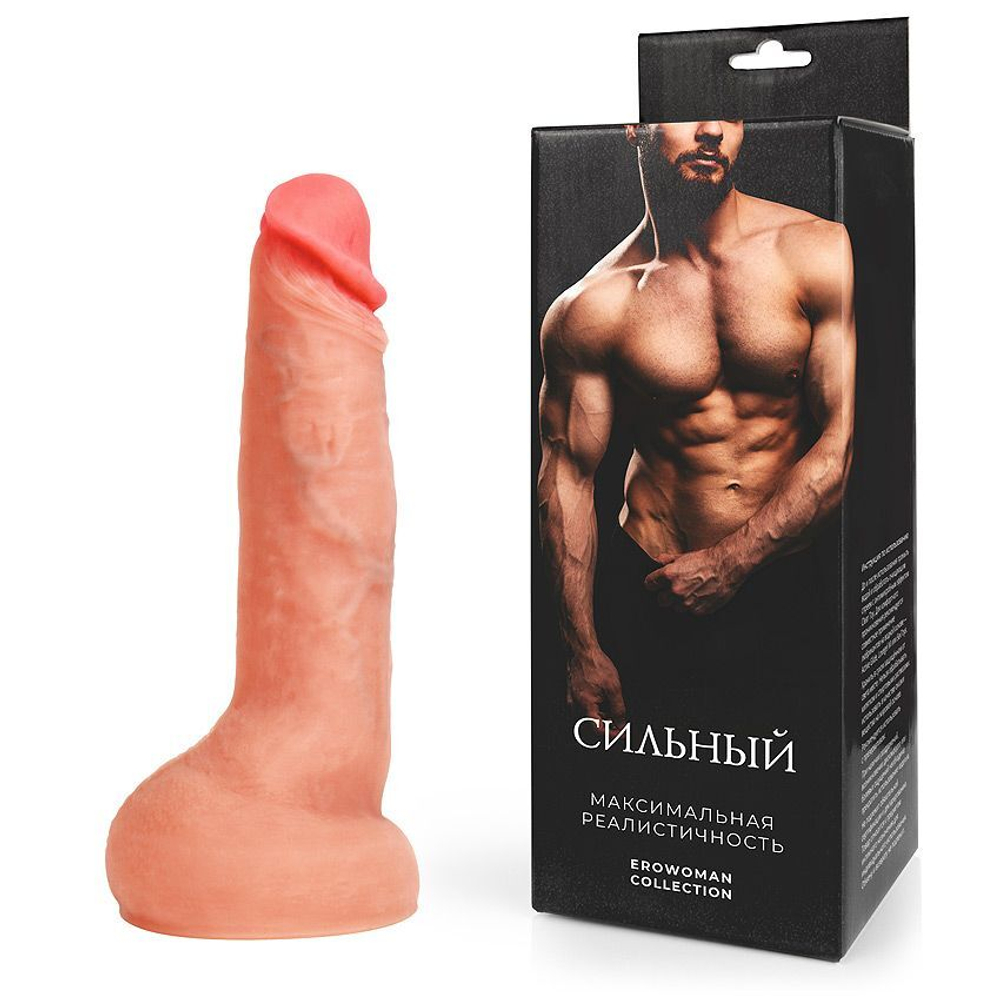 Фаллоимитатор на присоске Erowoman-Eroman «Сильный», 16,5 см