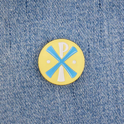 Значок Хризма РХ круглый