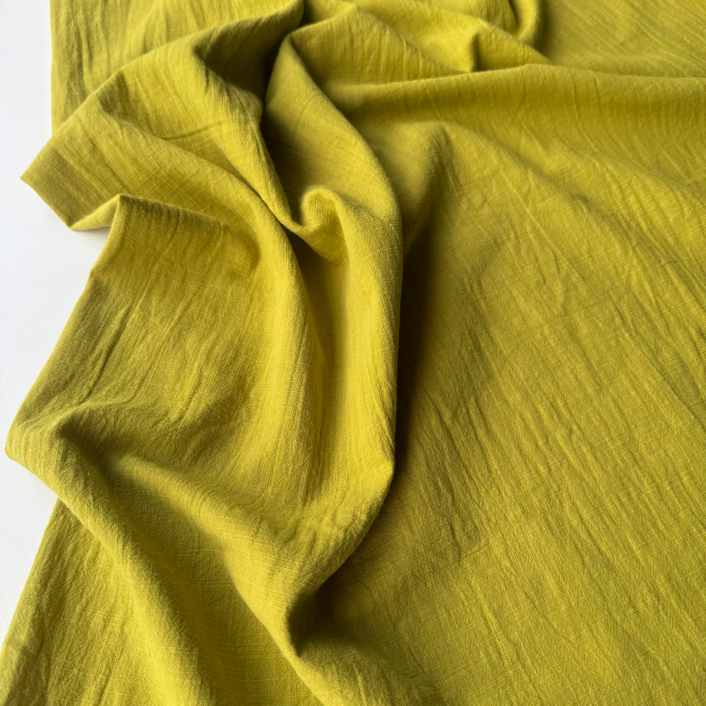 Хлопок "под Лён" Лайм