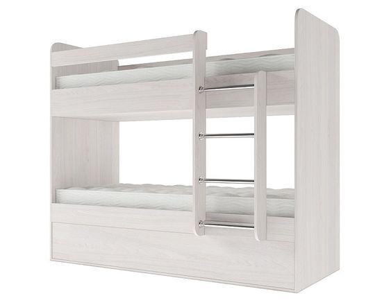 Кровать ОНТАРИО-1 1600-700 /1632*1604*852/ правая слива валлис / слива валлис