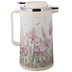 ТЕРМОС СО СТЕКЛЯННОЙ КОЛБОЙ, 950 МЛ, КРЫШКА С КЛАПАНОМ, СЕРИЯ "IRISES"