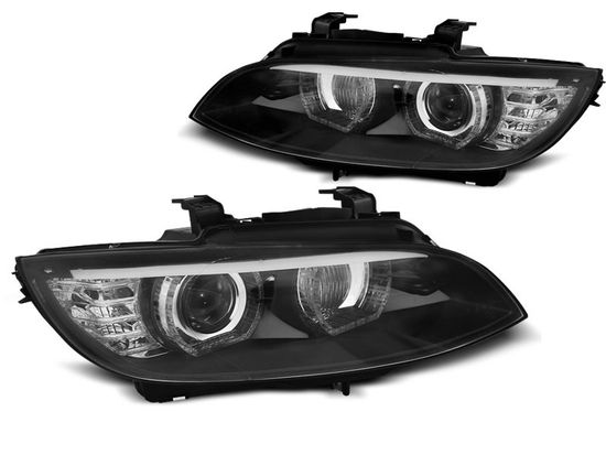 Передние фары ANGEL EYES LED BLACK AFS HID для BMW 3 E92 E93