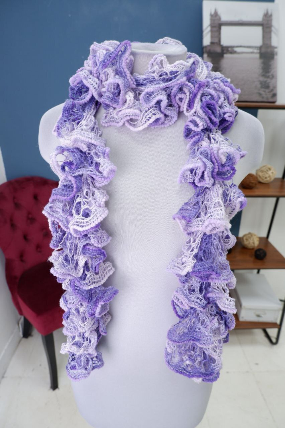 Шарф вязаный оригинальный