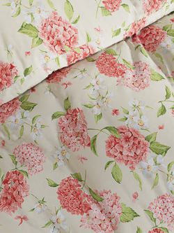 Постельное белье перкаль Сказка "Гортензия" 2-спальное Наволочка 50х70 см 2 шт Простынь на резинке 160x200 см Пододеяльник 175x215 см