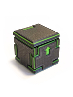 Игрушка робот-паук трансформер, 3D печать, серый в зеленую полоску