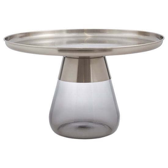 Столик кофейный dahl, D70,5 см, матовый хром/серый