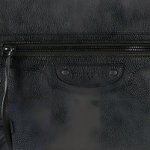 Balenciaga Metal Accessories Leather Clutch Men"s Black