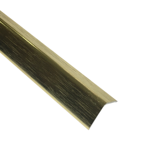 Угол "браш" 15*15мм "DО-1" 2,7м Золото глянец анод. алюм.